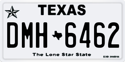 TX license plate DMH6462