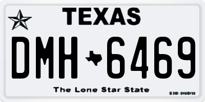 TX license plate DMH6469