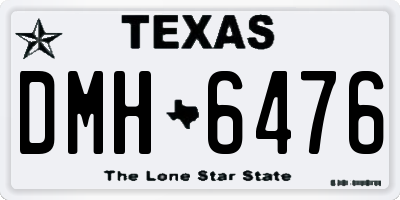 TX license plate DMH6476