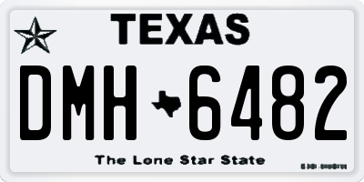 TX license plate DMH6482