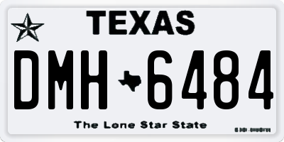 TX license plate DMH6484