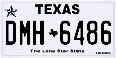 TX license plate DMH6486