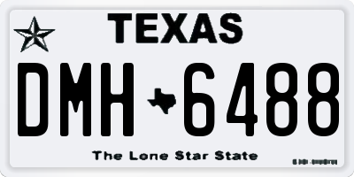 TX license plate DMH6488