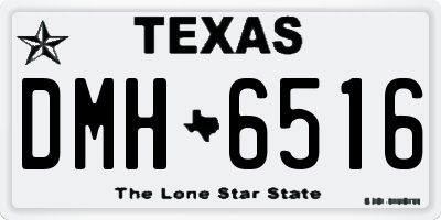 TX license plate DMH6516