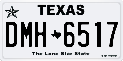 TX license plate DMH6517