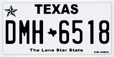 TX license plate DMH6518