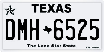 TX license plate DMH6525