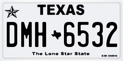 TX license plate DMH6532