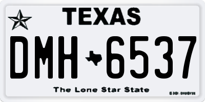 TX license plate DMH6537