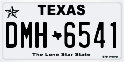 TX license plate DMH6541