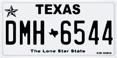 TX license plate DMH6544