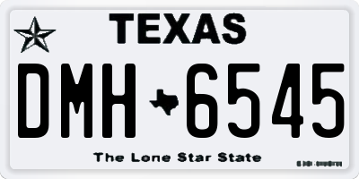 TX license plate DMH6545