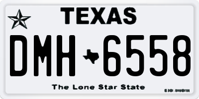 TX license plate DMH6558