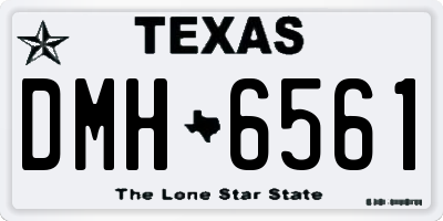 TX license plate DMH6561