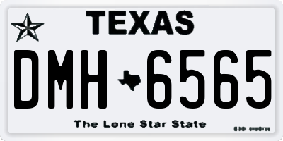 TX license plate DMH6565