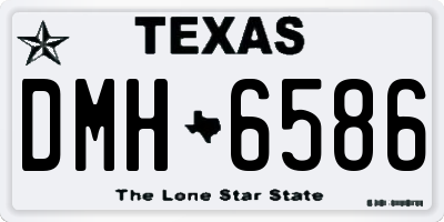 TX license plate DMH6586