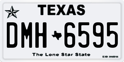 TX license plate DMH6595