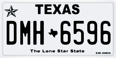 TX license plate DMH6596