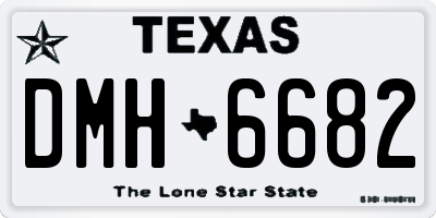 TX license plate DMH6682