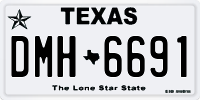 TX license plate DMH6691