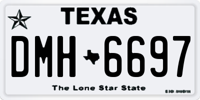 TX license plate DMH6697