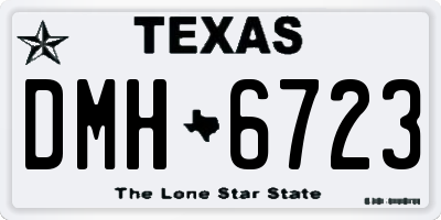 TX license plate DMH6723