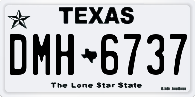 TX license plate DMH6737
