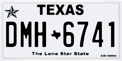 TX license plate DMH6741