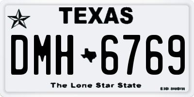 TX license plate DMH6769