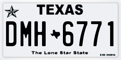 TX license plate DMH6771