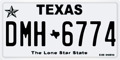 TX license plate DMH6774