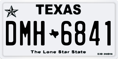 TX license plate DMH6841
