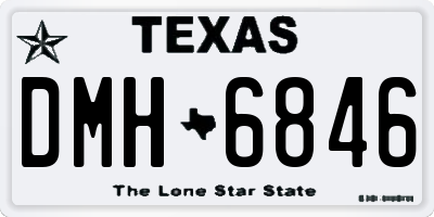 TX license plate DMH6846
