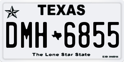 TX license plate DMH6855