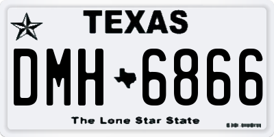TX license plate DMH6866