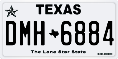 TX license plate DMH6884