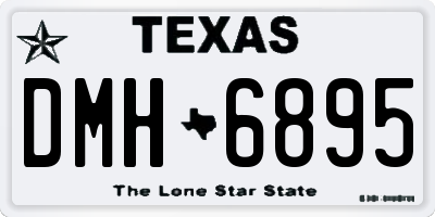 TX license plate DMH6895