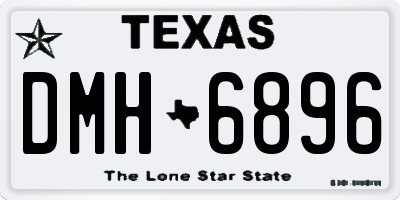 TX license plate DMH6896