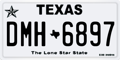 TX license plate DMH6897