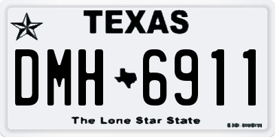 TX license plate DMH6911
