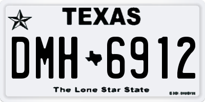 TX license plate DMH6912