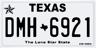 TX license plate DMH6921