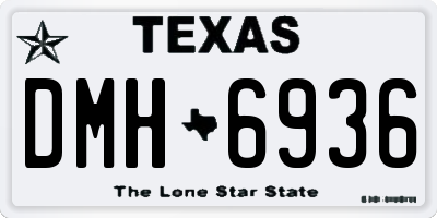 TX license plate DMH6936