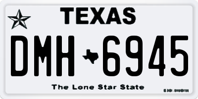 TX license plate DMH6945