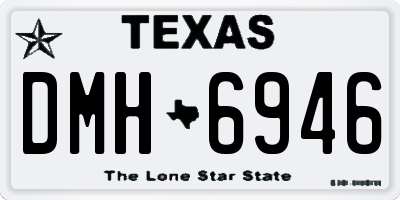 TX license plate DMH6946