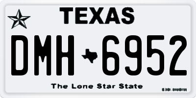 TX license plate DMH6952