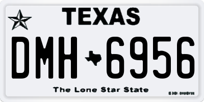 TX license plate DMH6956