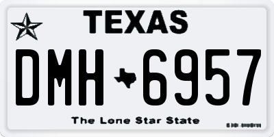 TX license plate DMH6957