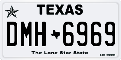 TX license plate DMH6969