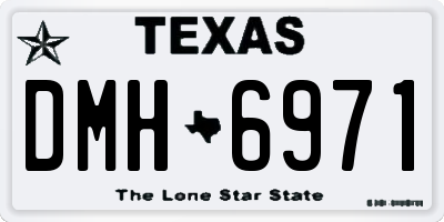TX license plate DMH6971